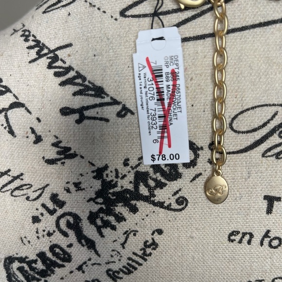 Badgley Mischka Black Feather Necklace - Picture 5 of 6